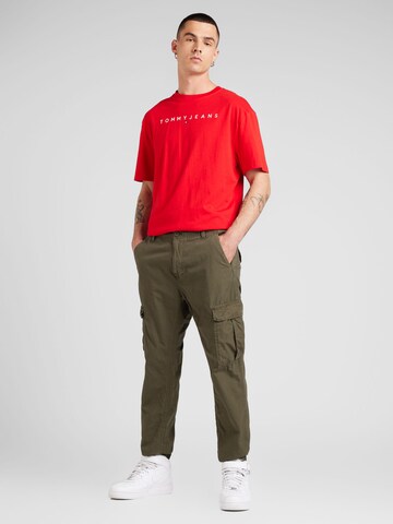 Effilé Pantalon cargo 'ETHAN' Tommy Jeans en vert