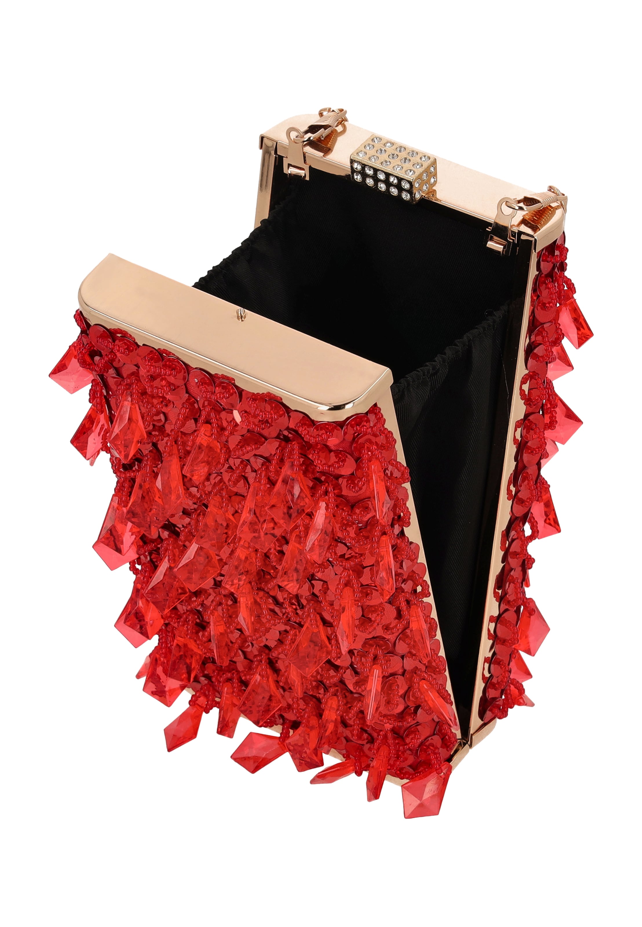 faina - Bolso de noche en rojo