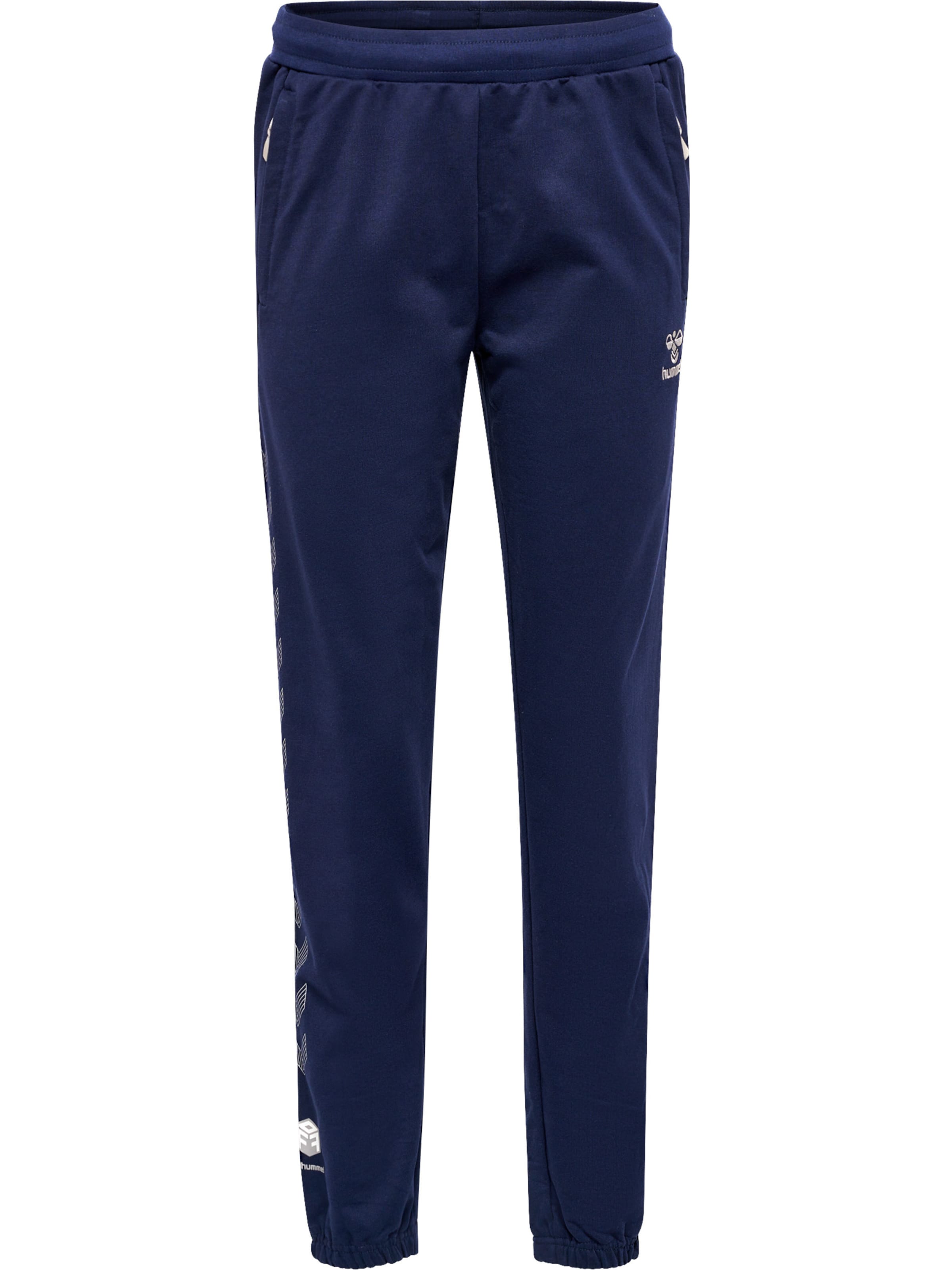 Hummel Tapered Sports trousers in Blue: front
