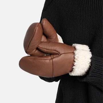 Valcuer 1887 Fäustlinge 'Cozy Mitten VC2' in Braun: Vorderseite