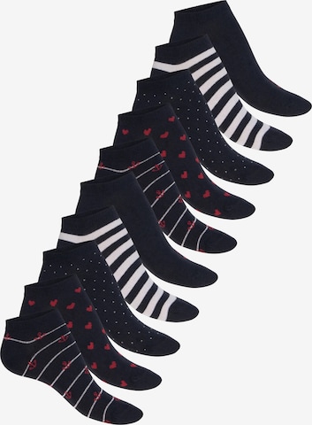 celodoro Ankle Socks 'cute socks' in Blue: front