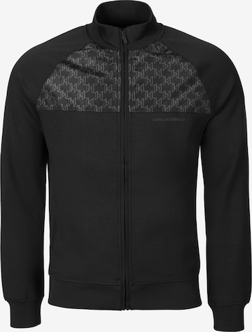 Karl Lagerfeld - Casaco em moletão em preto: frente