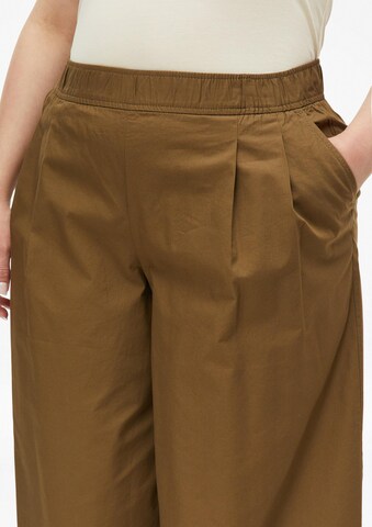 Wide Leg Pantalon à pince s.Oliver en marron