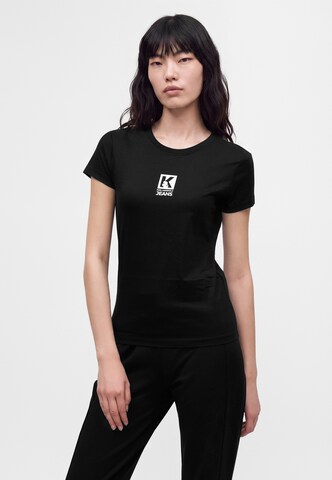 KARL LAGERFELD JEANS Póló - fekete