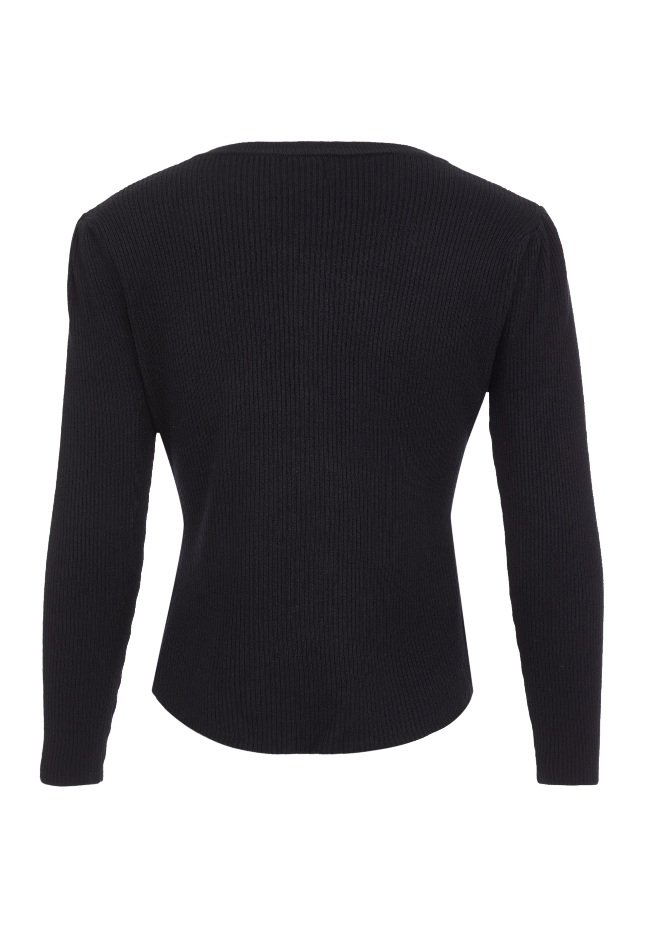 VERNOLE Gebreid vest in Zwart