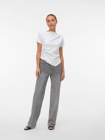 VERO MODA Тениска 'VMMILLE' в бяло