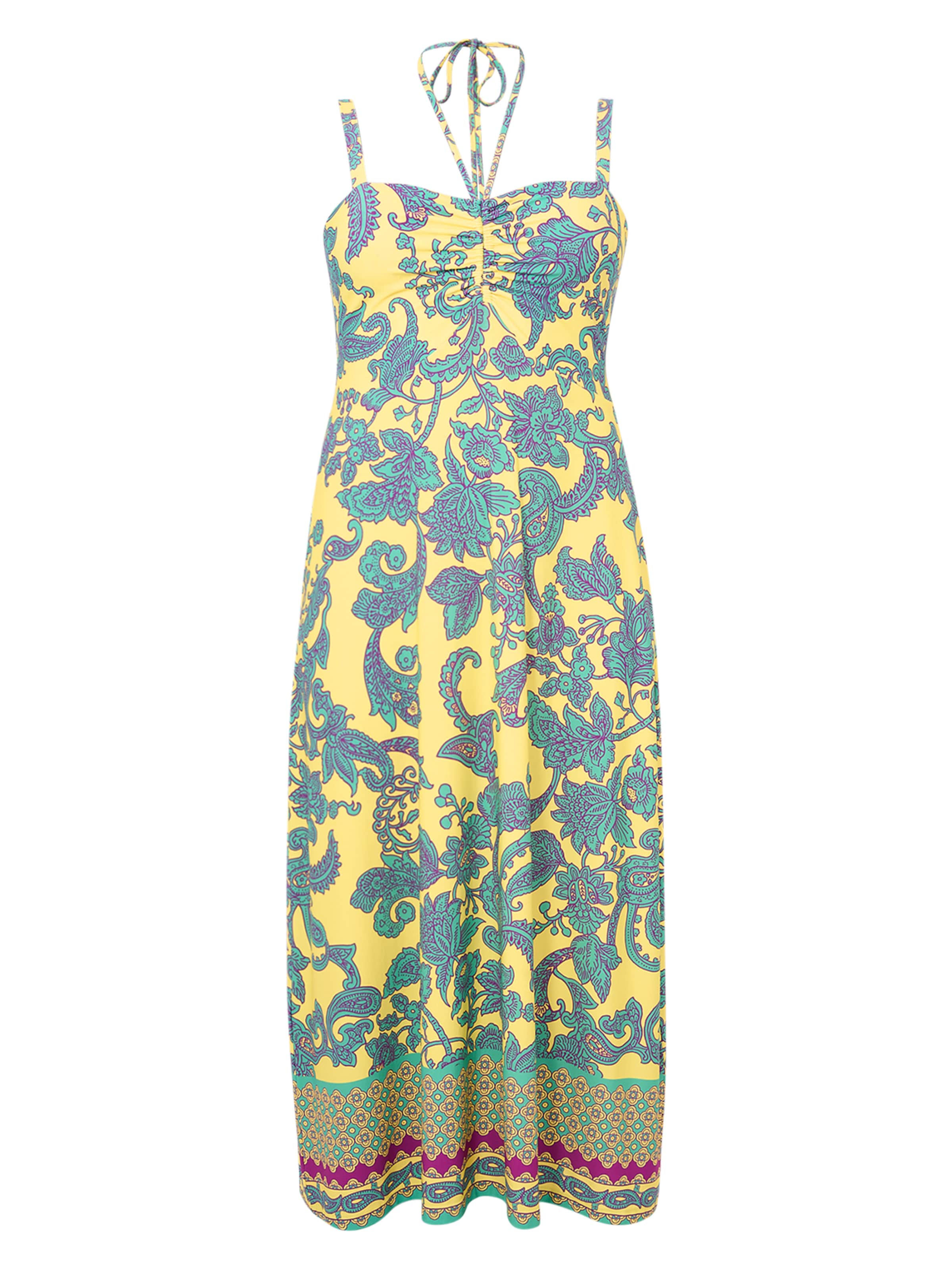 YOEK Dress in Yellow: front