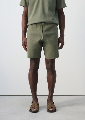 MANGO MAN Regular Pants 'Xavis' in Green: front