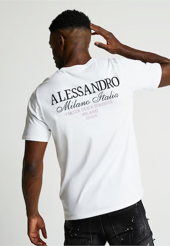 Alessandro Zavetti Shirt 'Montanelli' in Wit: voorkant