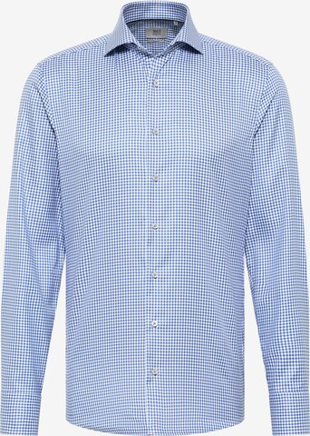 ETERNA Slim fit Business Shirt in Blue: front