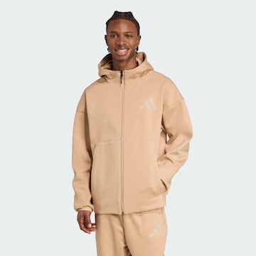 ADIDAS SPORTSWEAR Спортивная кофта 'Z.N.E.' в Коричневый: спереди