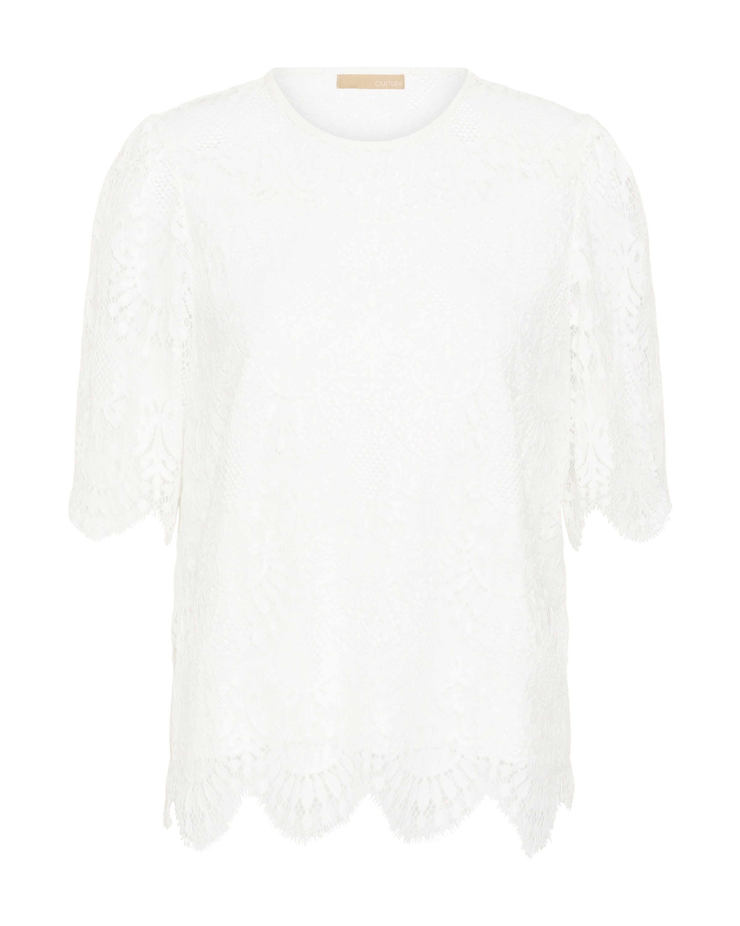 CULTURE Bluse i hvid: forside