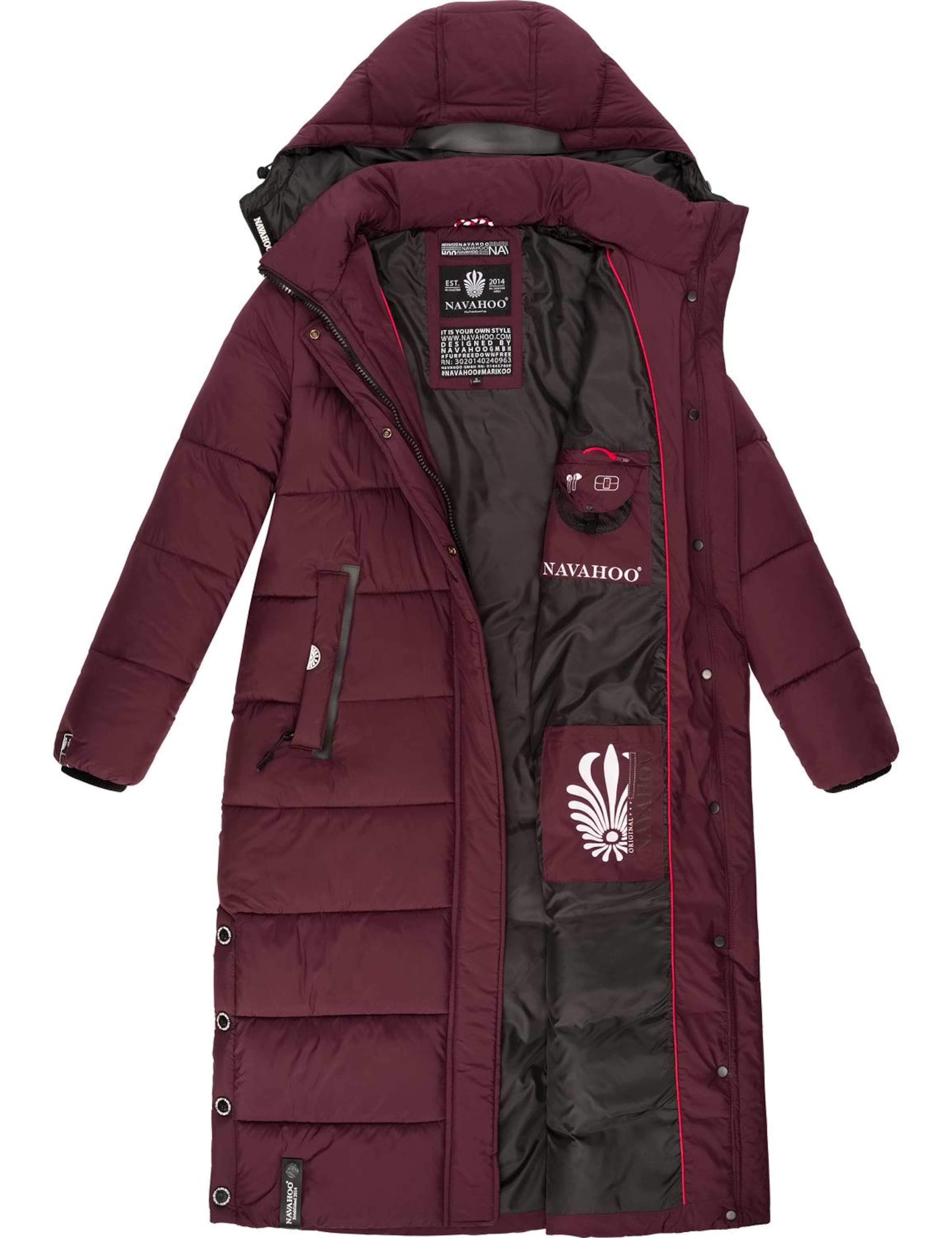NAVAHOO Vinterfrakke 'Isalie' i rød