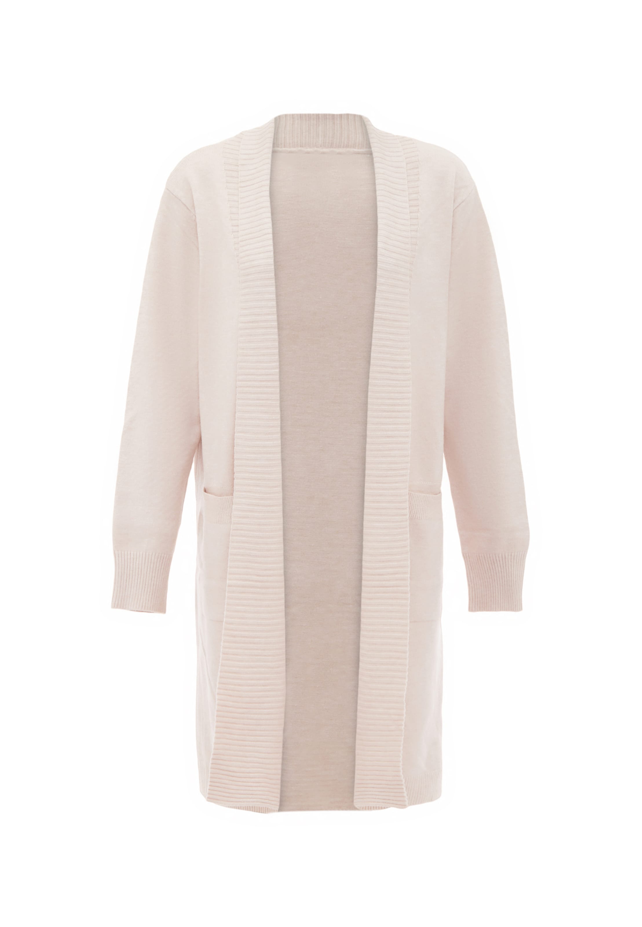 dulcey Gebreid vest in Beige: voorkant