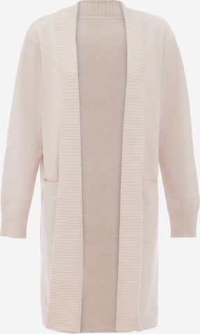 dulcey Gebreid vest in Beige: voorkant