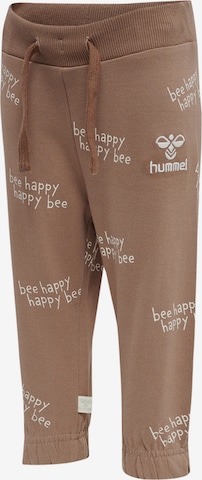 Hummel Tapered Workout Pants in Brown