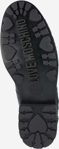 Love Moschino Schnürstiefelette in Schwarz