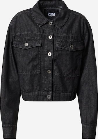 Urban ClassicsPrijelazna jakna - crna boja: prednji dio