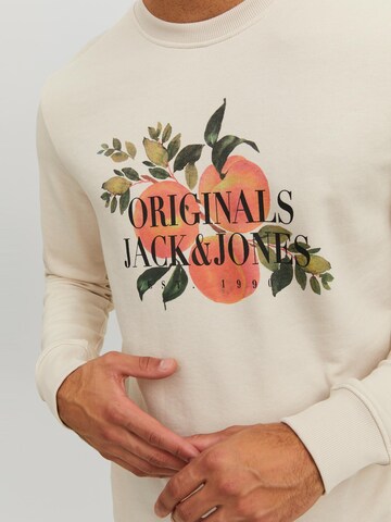 JACK & JONES Sweatshirt 'Flores' in Beige