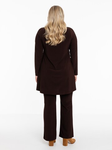 YOEK Bootcut Broek in Bruin