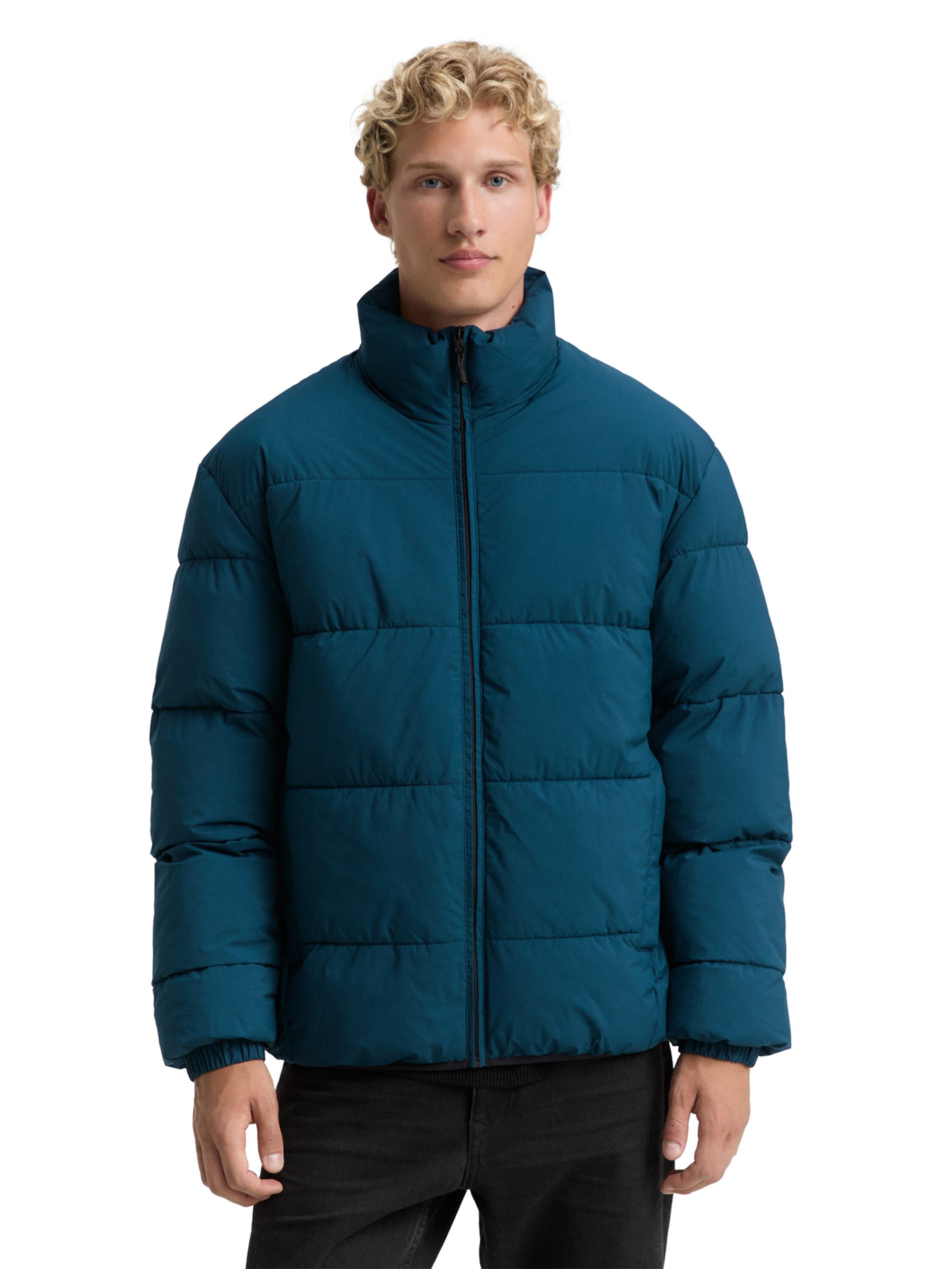 TOM TAILOR DENIM Winter jacket in Green: front
