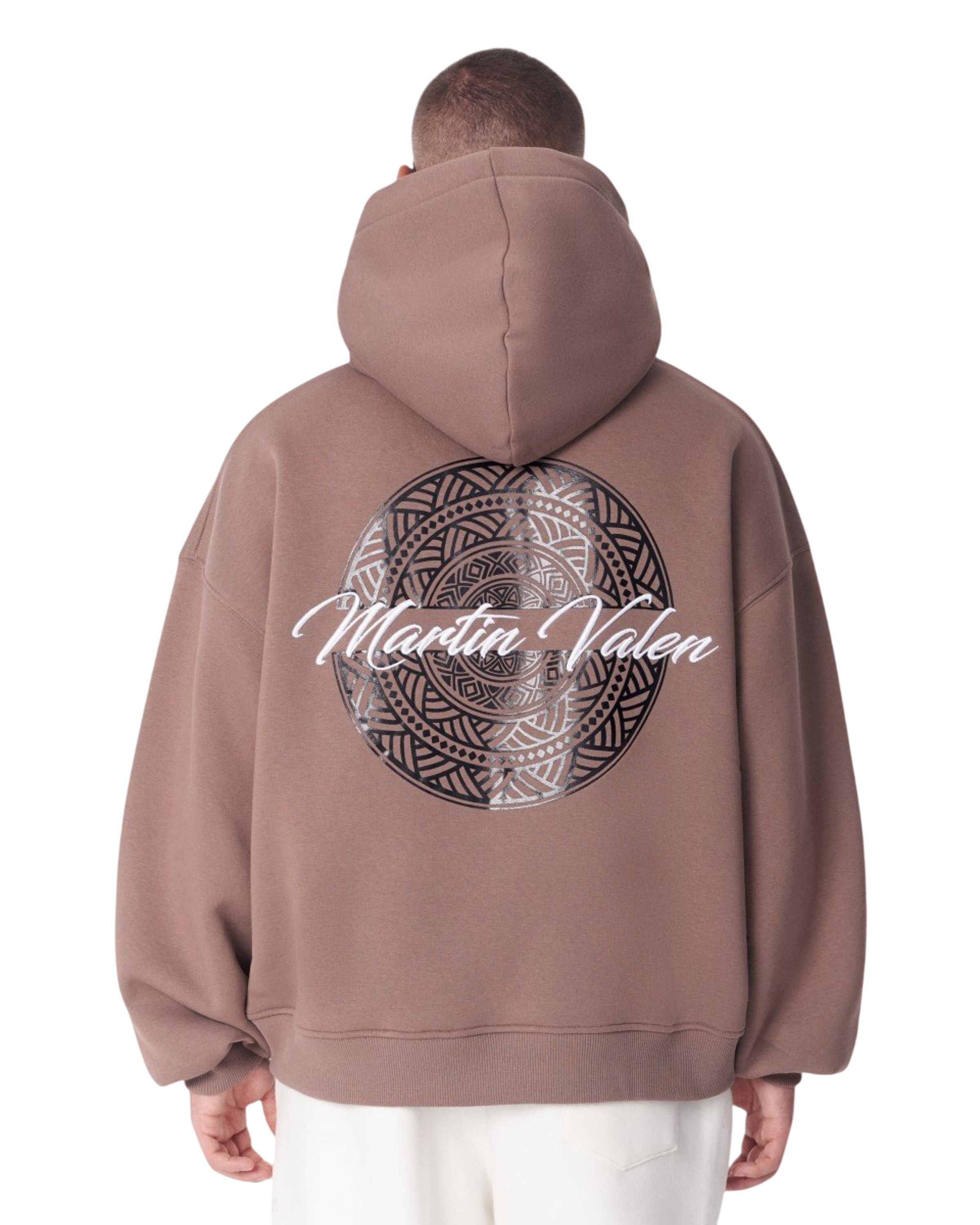 MARTIN VALEN Sweatshirt in Braun: Vorderseite