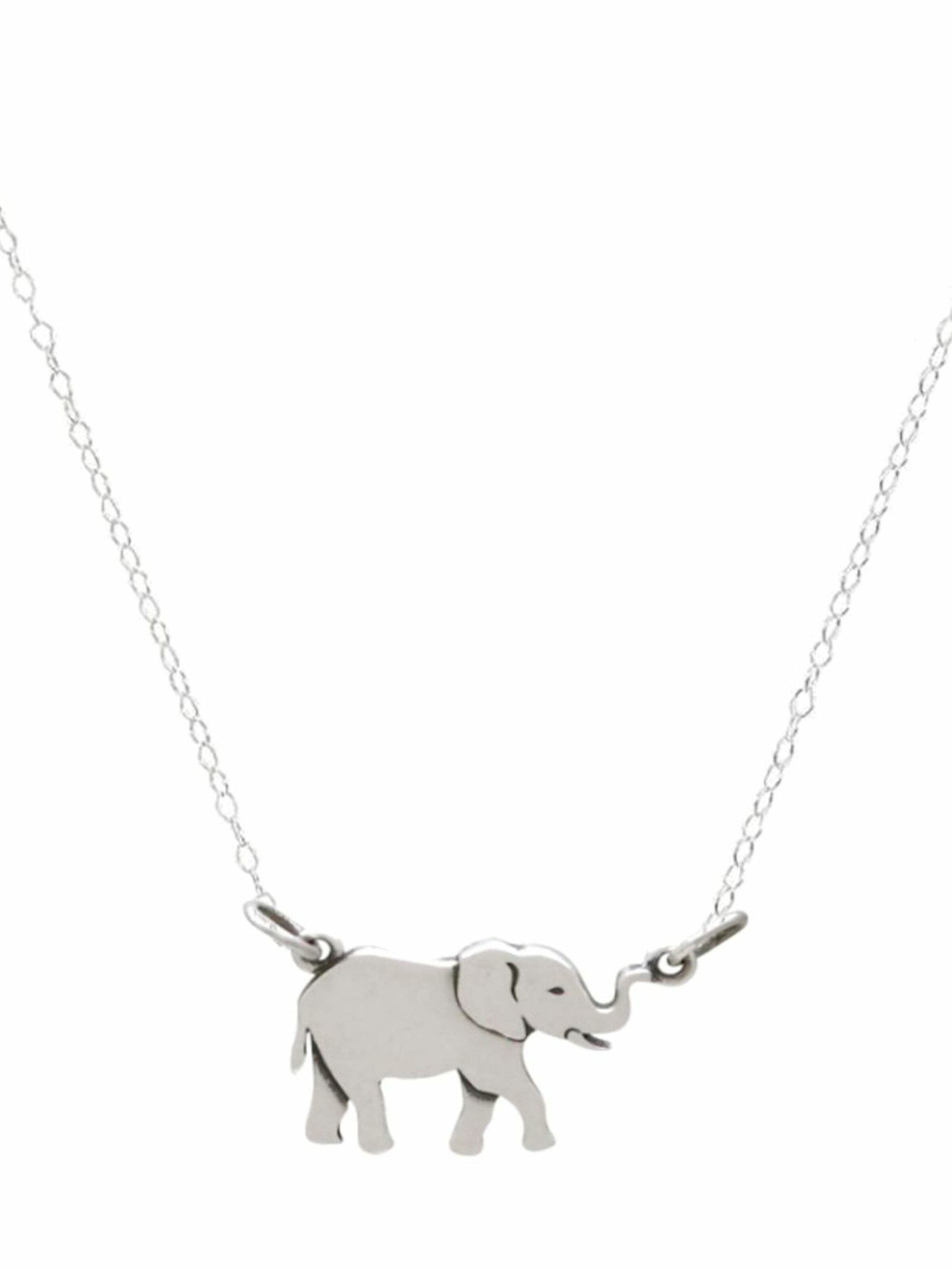 Gemshine Kette 'Elefant' in Silber