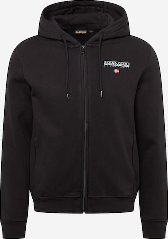 NAPAPIJRI Zip-Up Hoodie 'AYAS' in Marine Blue, Dark Blue NAPAPIJRI Zip-Up Hoodie 'AYAS' in Marine Blue, Dark Blue