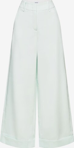 ESPRIT Wide leg Pants in Green: front