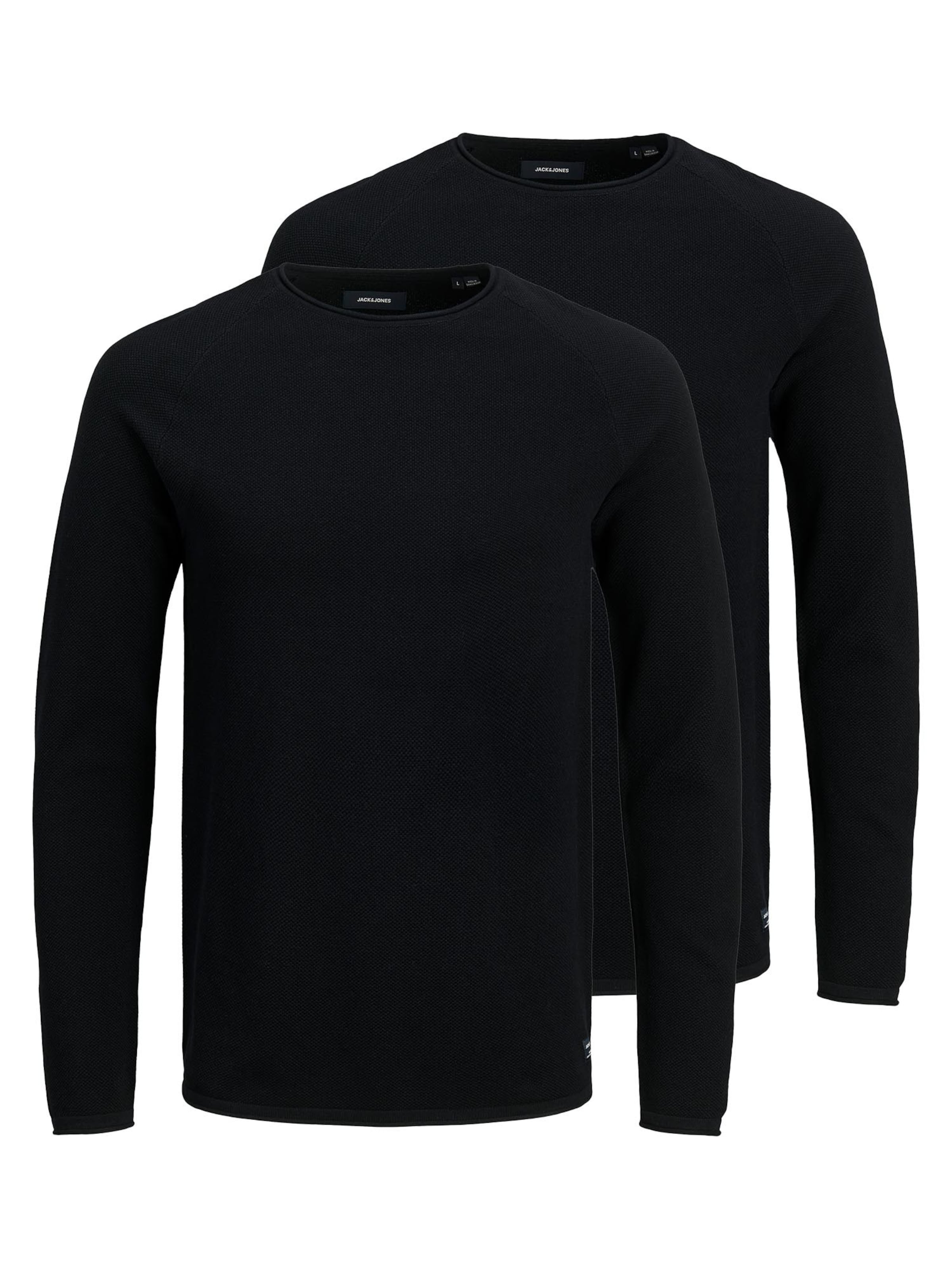 JACK & JONES Sweater 'Hill' in Black: front