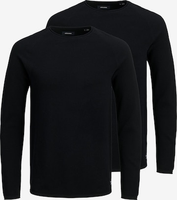 JACK & JONES Sweater 'Hill' in Black: front