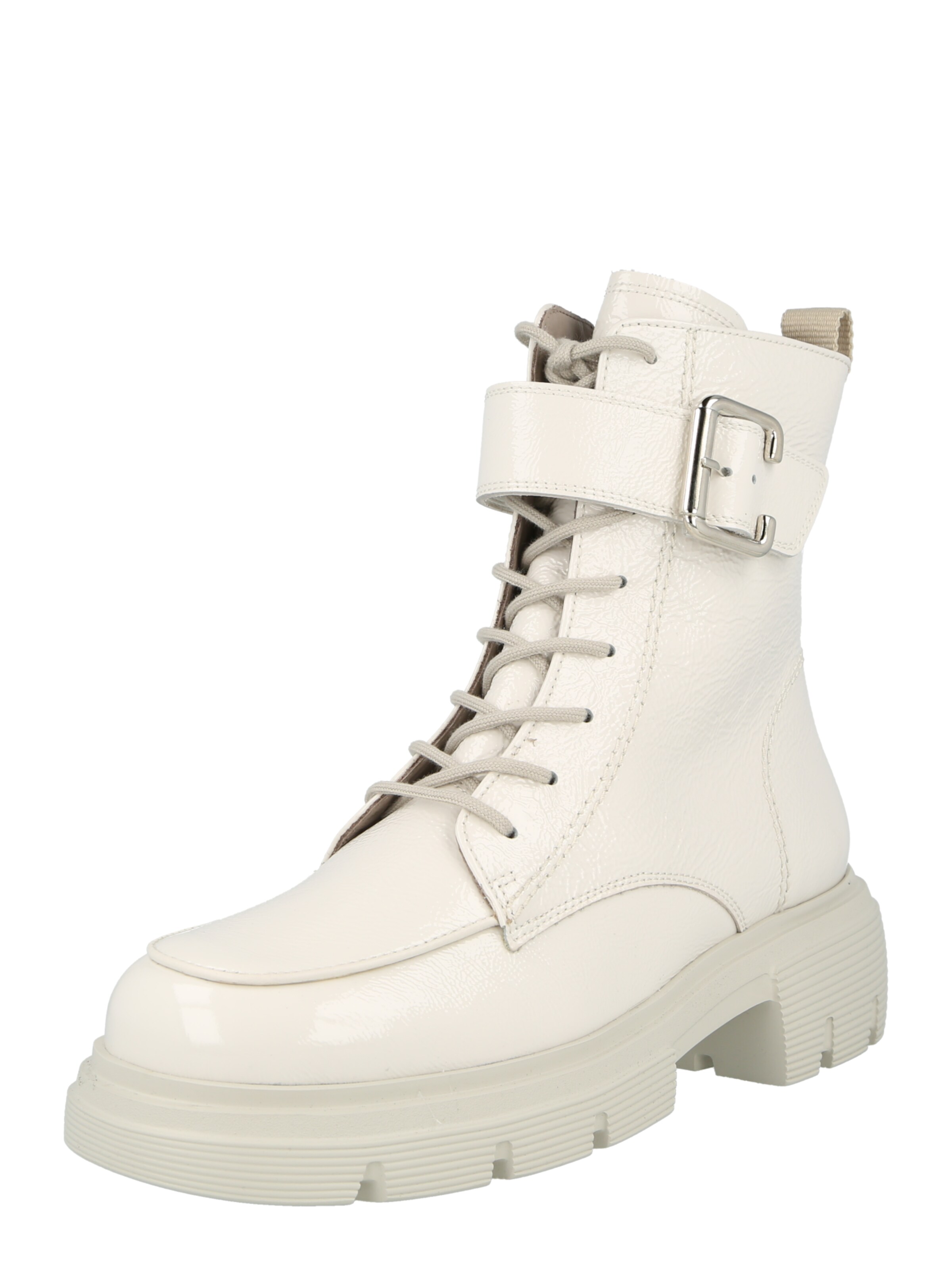 Paul Green Lace-up bootie in Beige: front