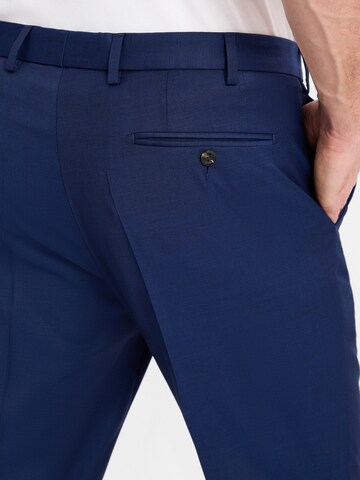 Digel Regular Pleated Pants 'Per-V' in Blue