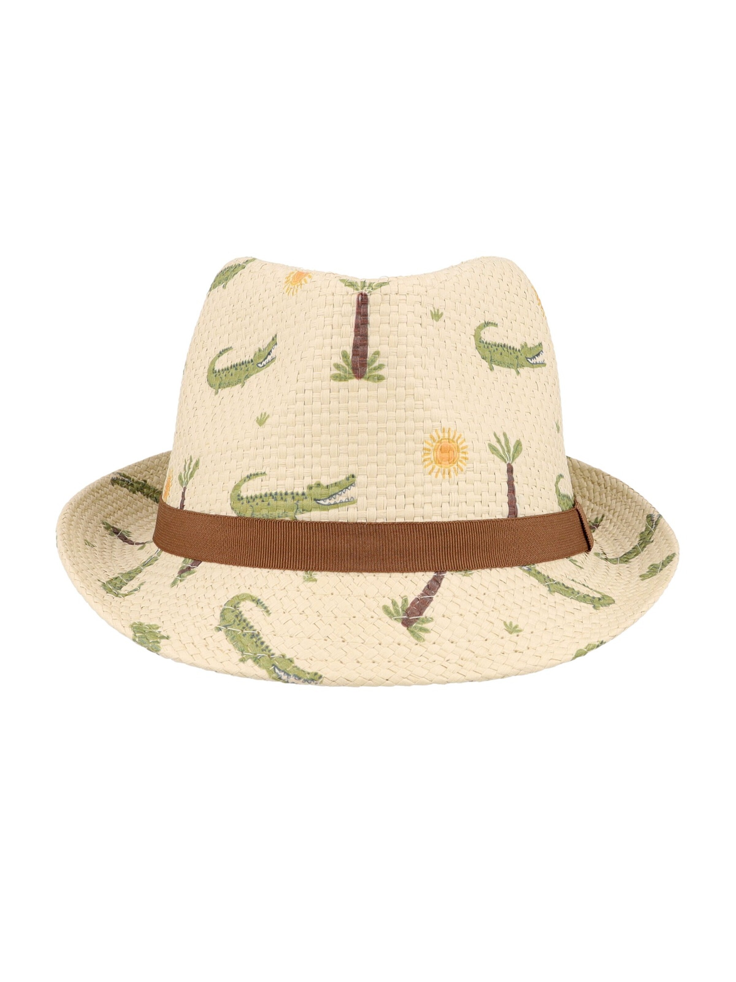 MAXIMO Hat 'KIDS BOY-Trilby Alligator' in White