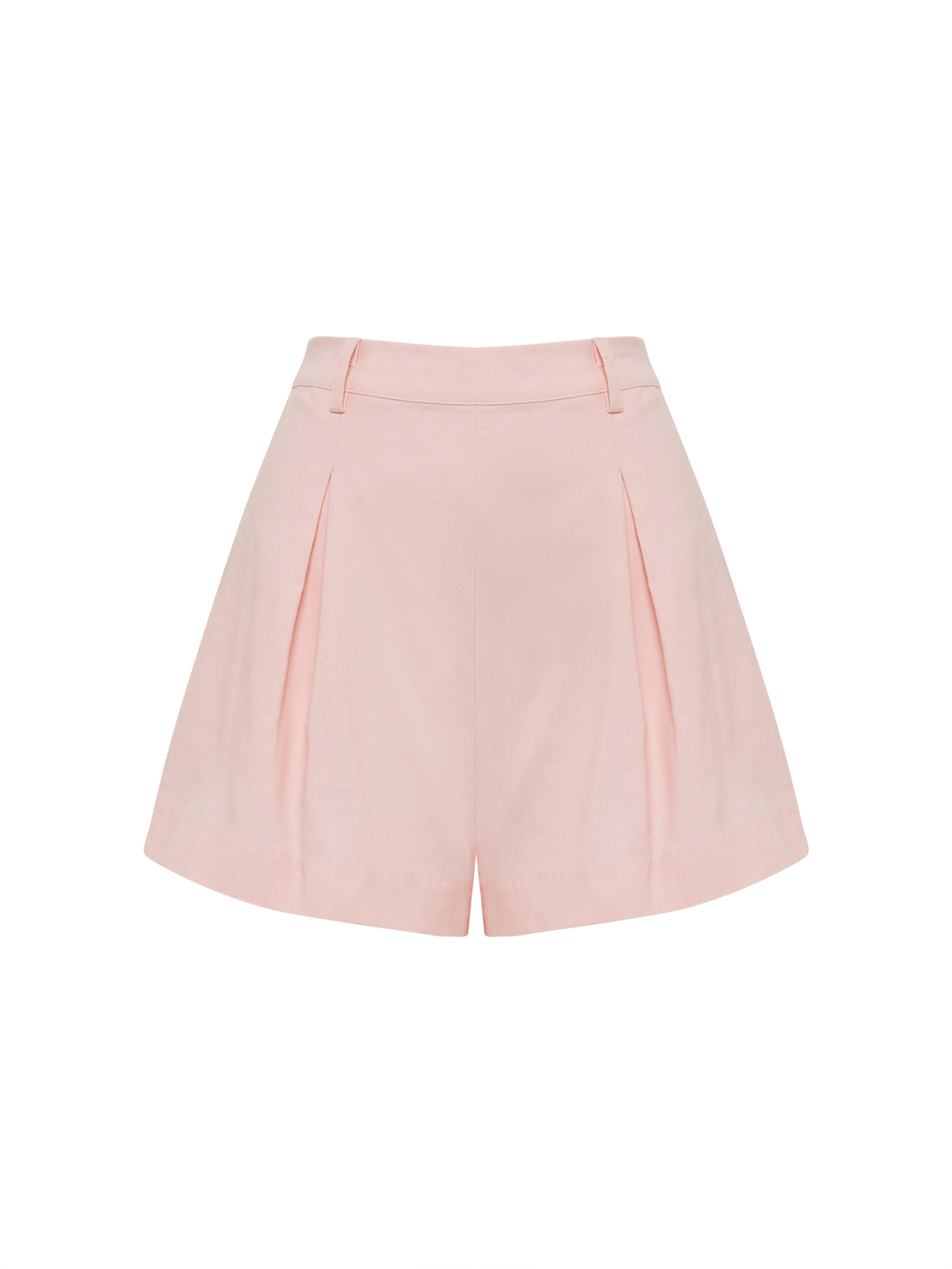 Tussah Loose fit Pleat-front trousers 'JAYDA' in Pink: front