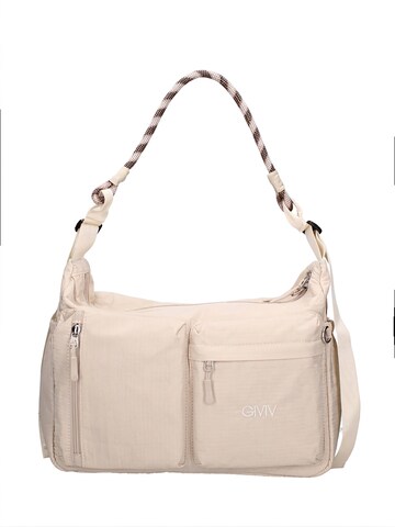 Borsa a spalla di GianMarco Venturi in bianco