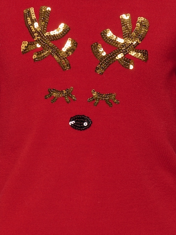 ONLY GIRLS Sweater 'KOGXmas' in Red