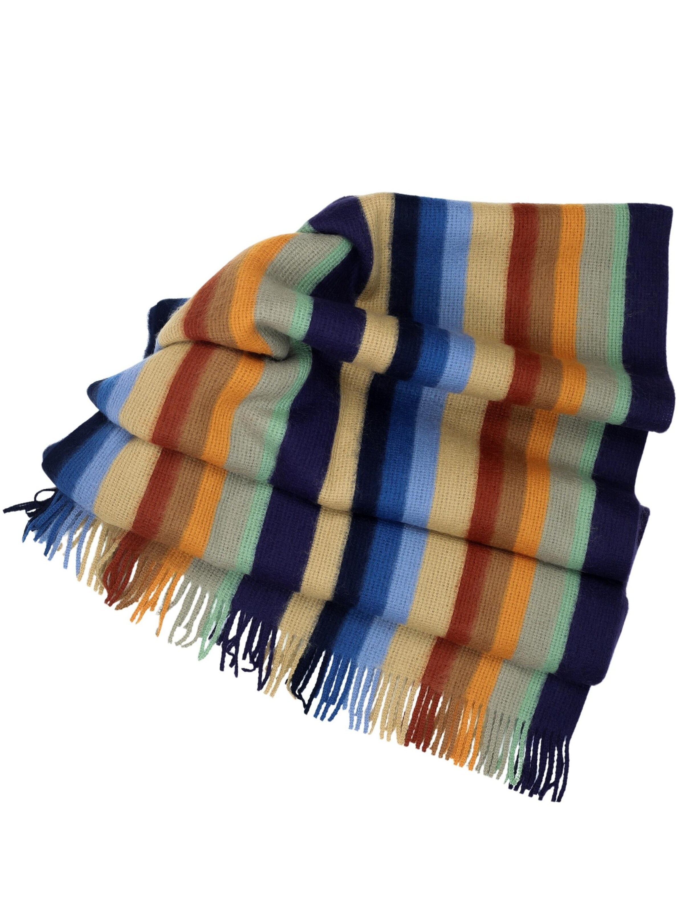 COLLEZIONE ALESSANDRO Scarf 'Farbstreifen' in Mixed colors