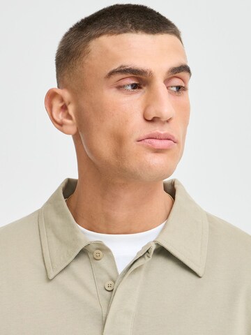 !Solid Sweatshirt mit Polokragen in Beige