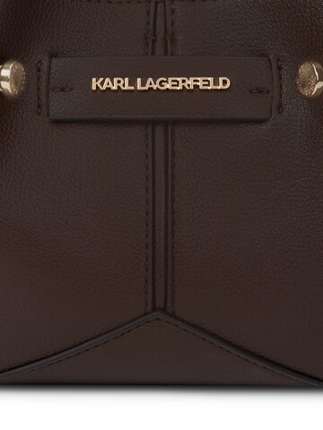 Karl Lagerfeld Handtasche 'Pierced' in Braun
