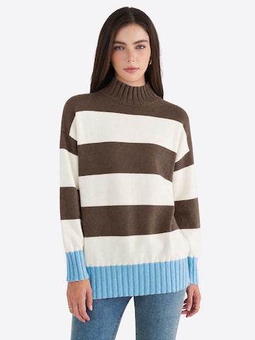 Pull-over Imily Bela en marron : devant