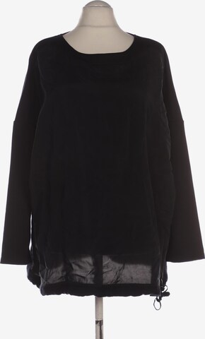SAMOON Sweatshirt & Zip-Up Hoodie in 4XL in Black: front