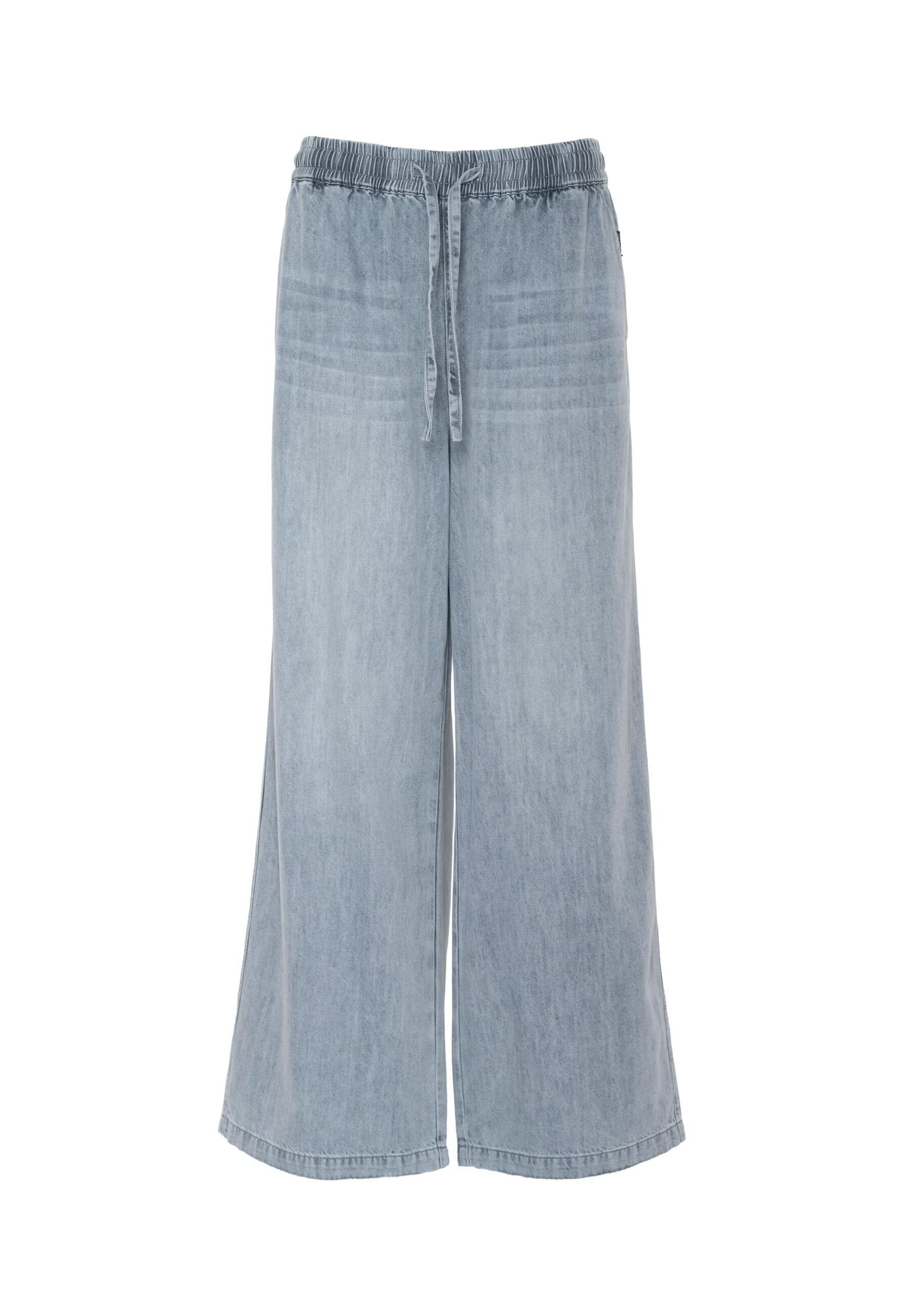 Elias Rumelis Wide leg Jeans 'Silka' in Grijs: voorkant