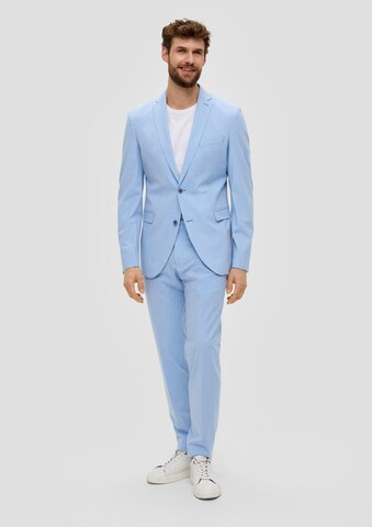 s.Oliver BLACK LABEL Slim fit Suit Jacket 'Pure' in Blue