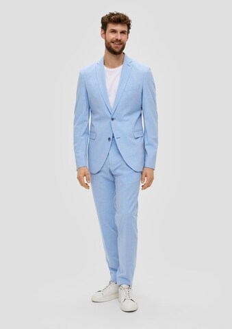 s.Oliver BLACK LABELSlim Fit Sako 'Pure' - plava boja