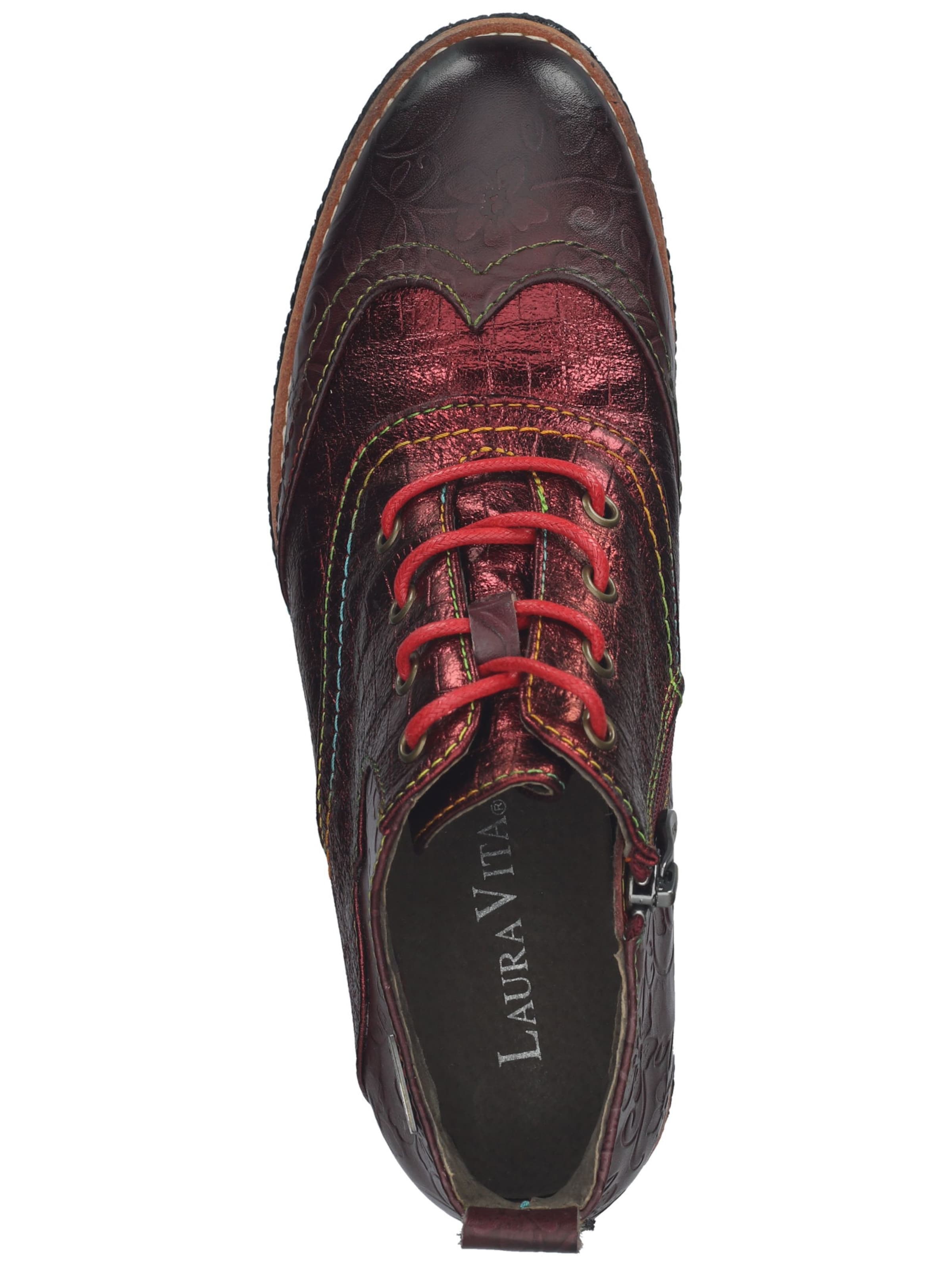Laura Vita Lace-up bootie in Brown