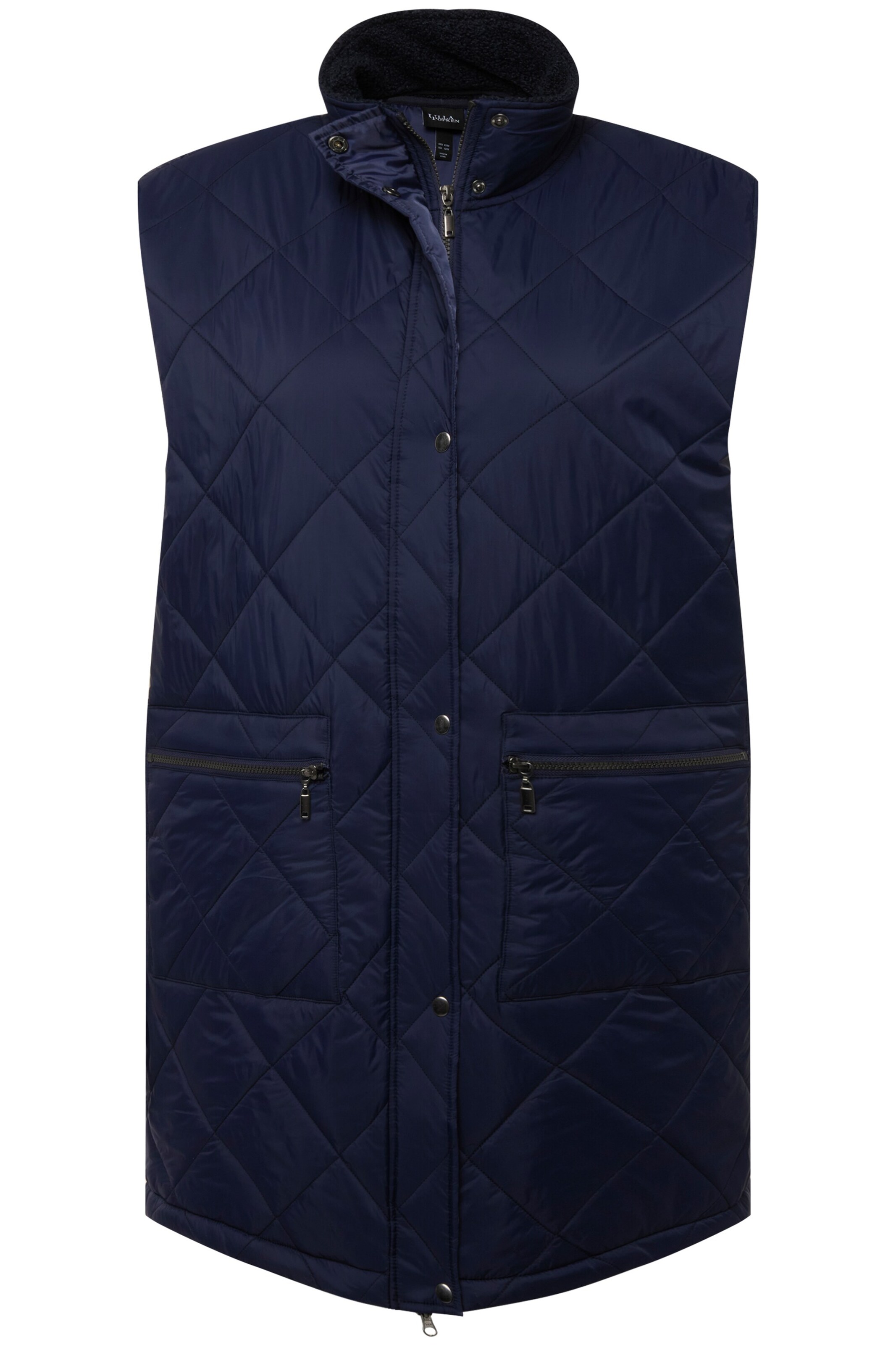 Ulla Popken Weste in Blau: Vorderseite