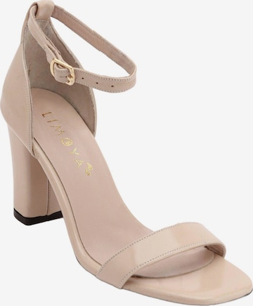 Limoya Slingpumps 'Limoya Erika Damenschuhe aus echtem Leder mit 8 cm Absatz' in Beige: Vorderseite