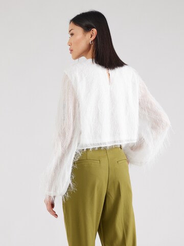 VILA Blus 'FEATHER' i vit