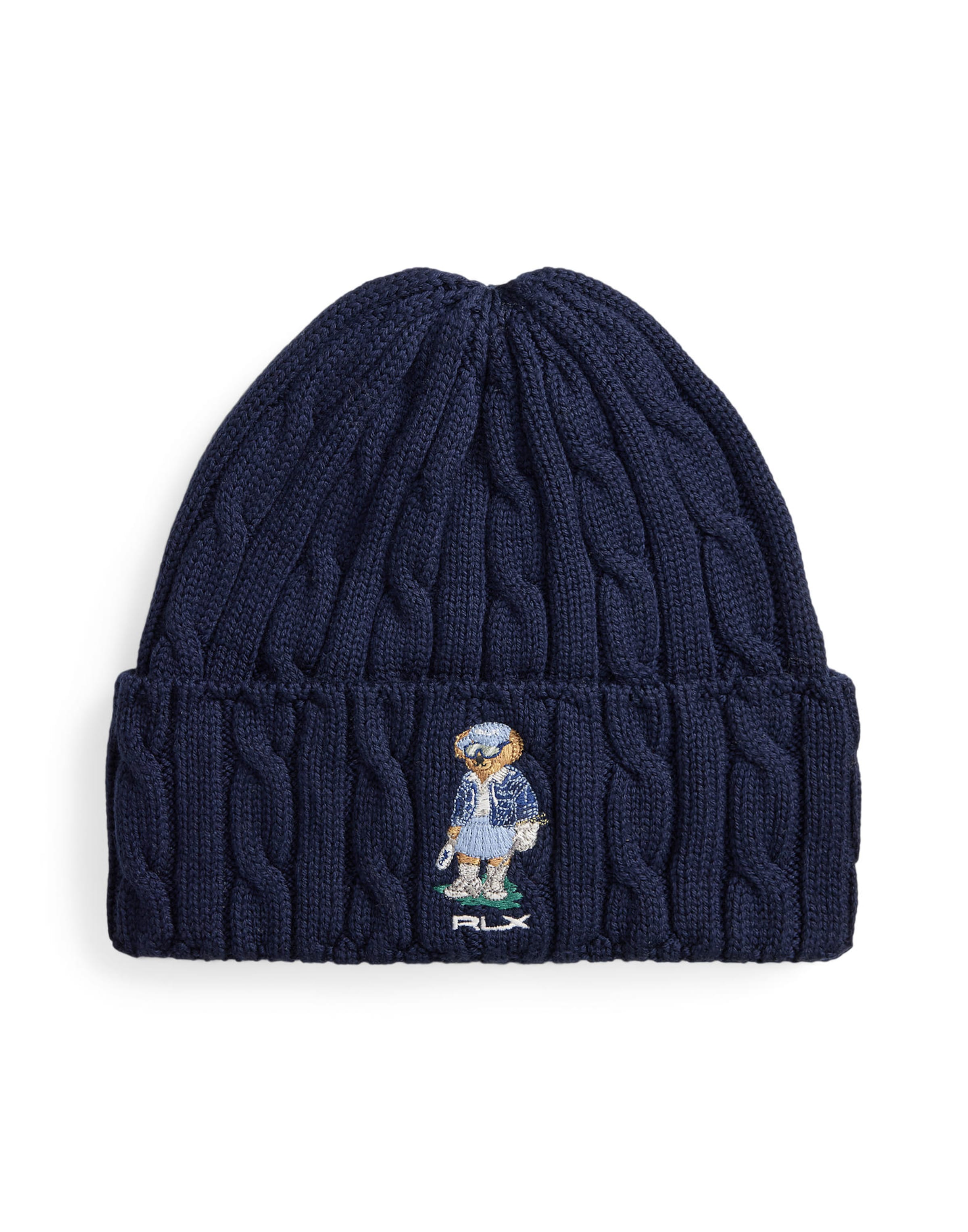 Bonnet Polo Ralph Lauren en bleu : devant